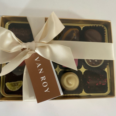 Add on chocolates - 12 hand picked Luxury Belgian chocolates gift wrapped with a pretty bow. 